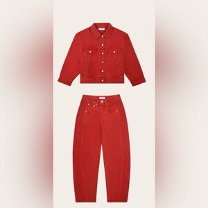 PARKE VINTAGE RED DENIM SET